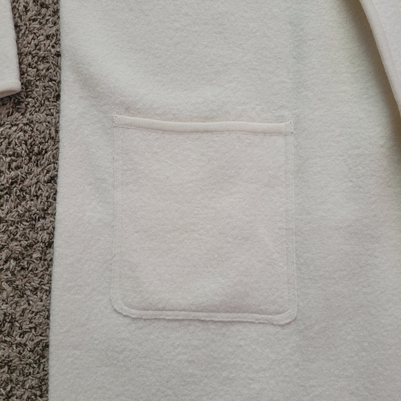 Madewell Courton Sweater Coat Ivory Cream 100% Merino Wool Size Small NWOT - Picture 2 of 6